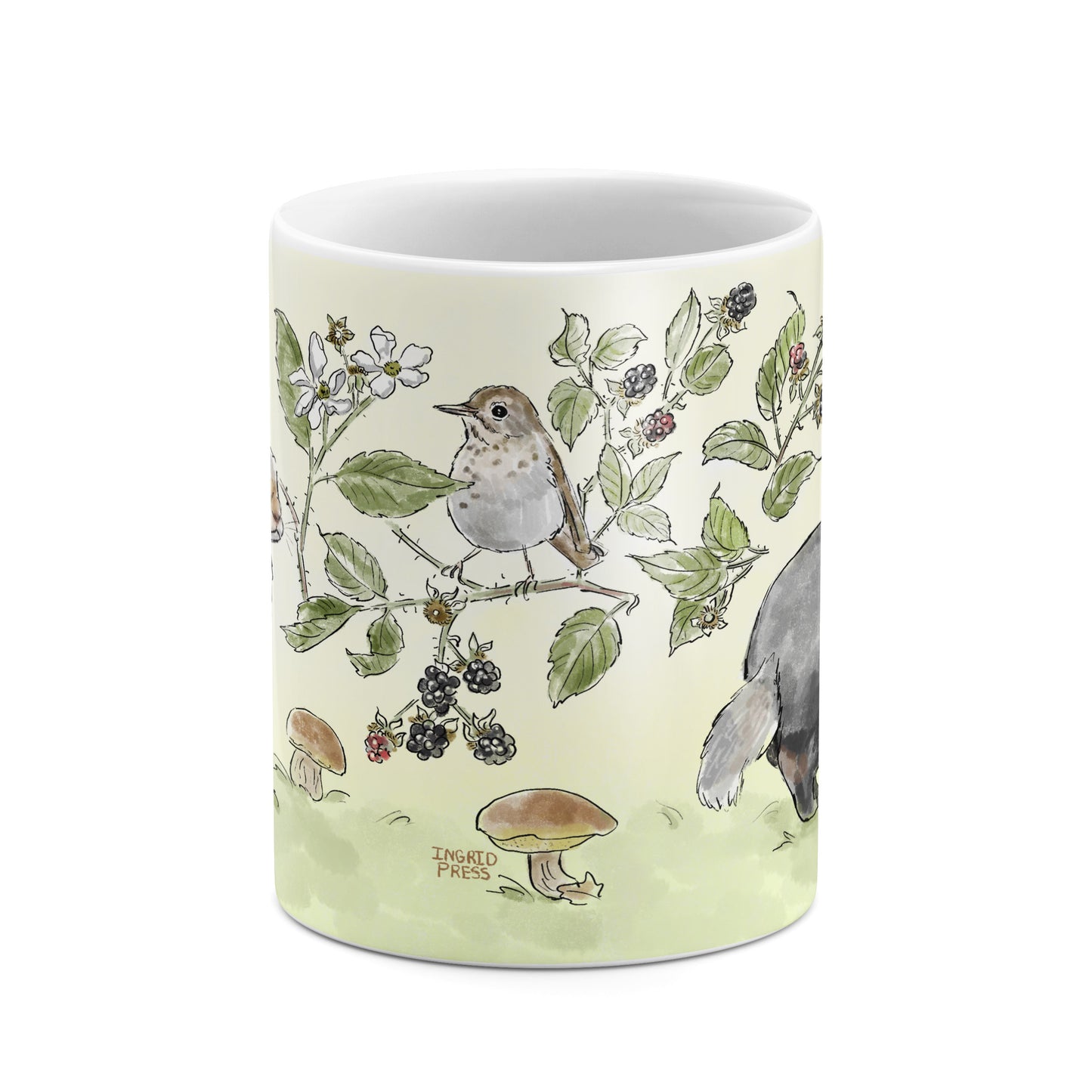 Berry Bramble 11oz White Ceramic Mug