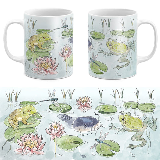 Frog Pond 11oz White Ceramic Mug