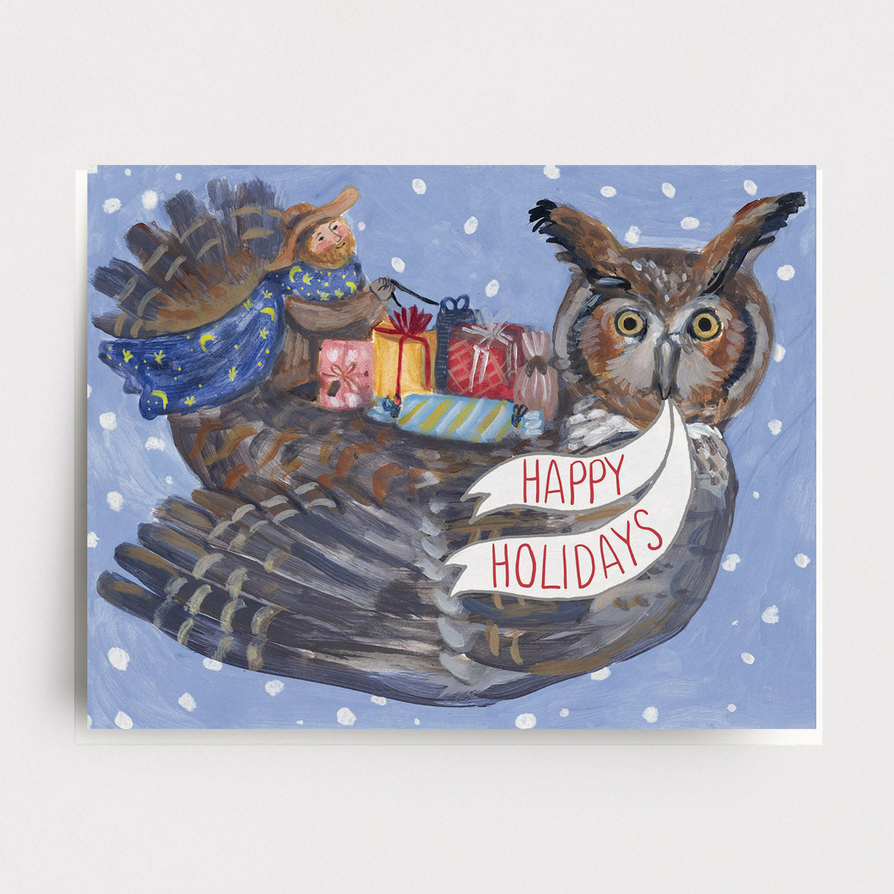 Gift Owl Greeting Card