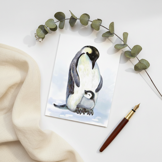 Penguin Care Greeting Card