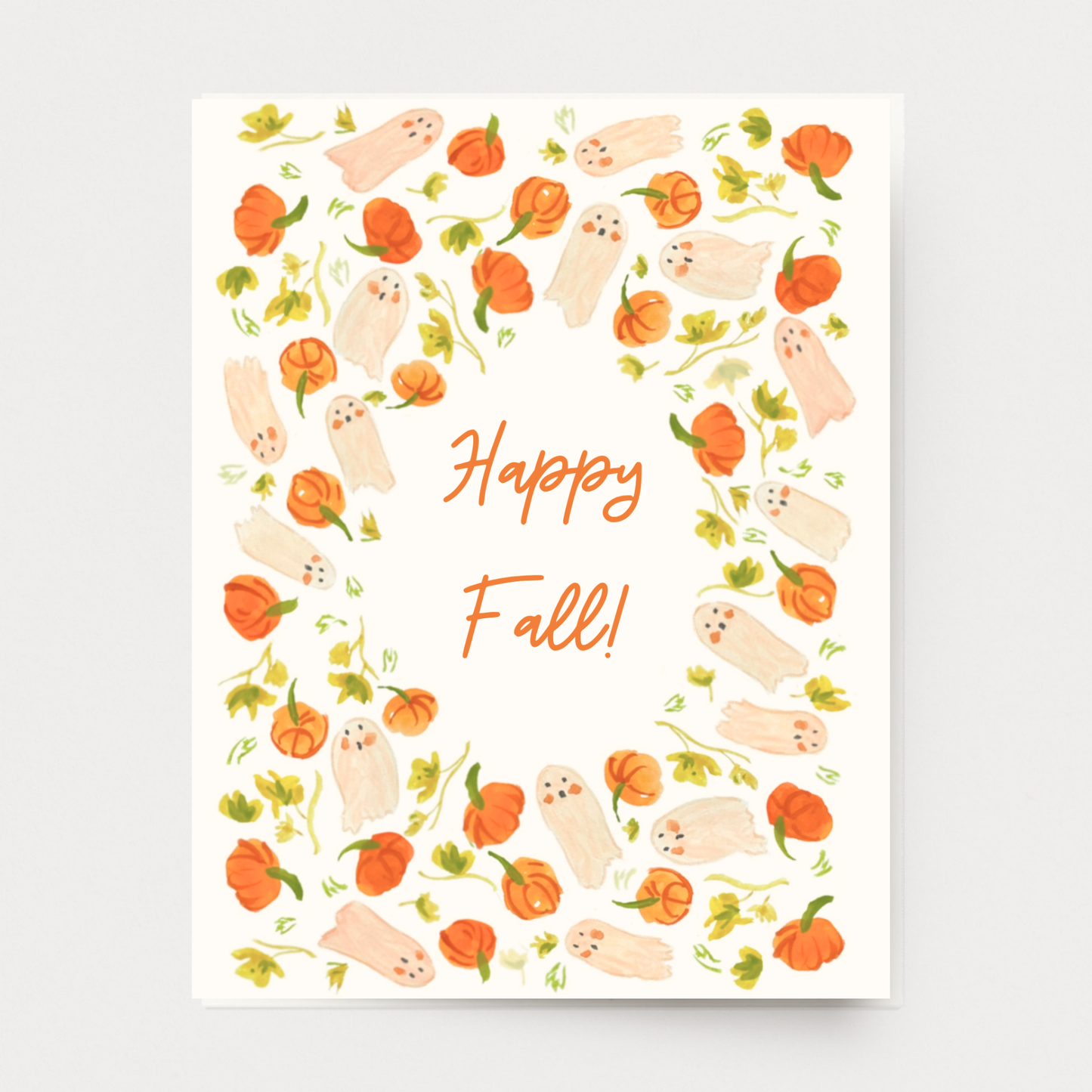 Pumpkins and Ghosts Card