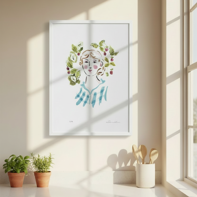 Raspberries – 9x12 Giclée Print, Limited Edition of 20