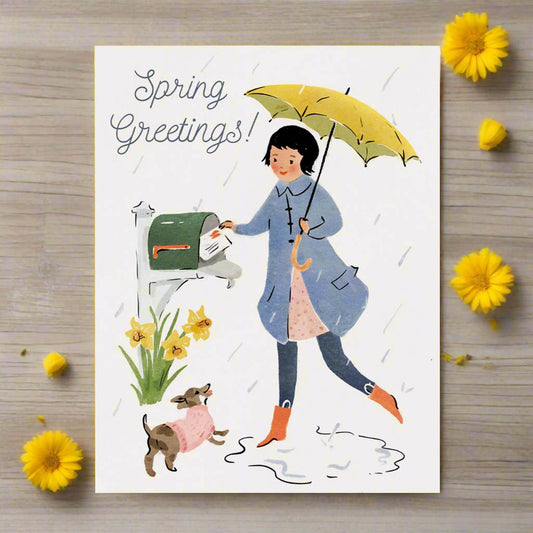 Spring At The Mailbox Card