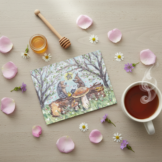 Tea on a Log Card