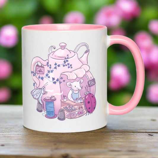 Teapot Cafe 11oz Ceramic Accent Mug