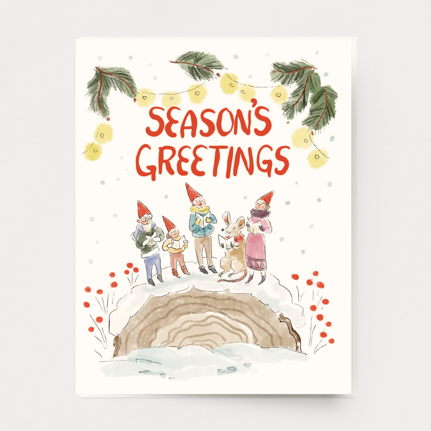 Winter Carolers Card