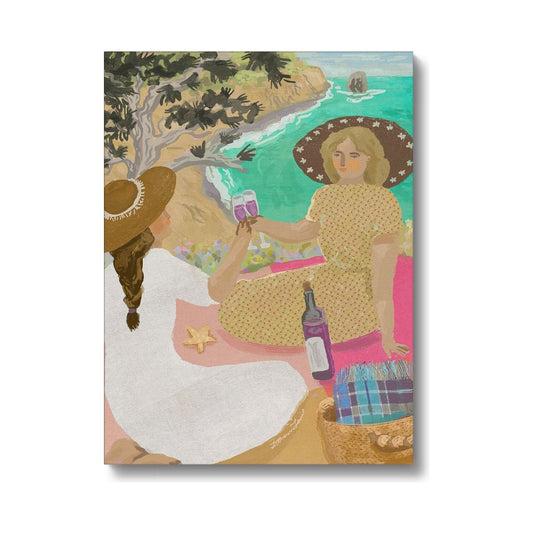 Wine by the Sea Canvas Print