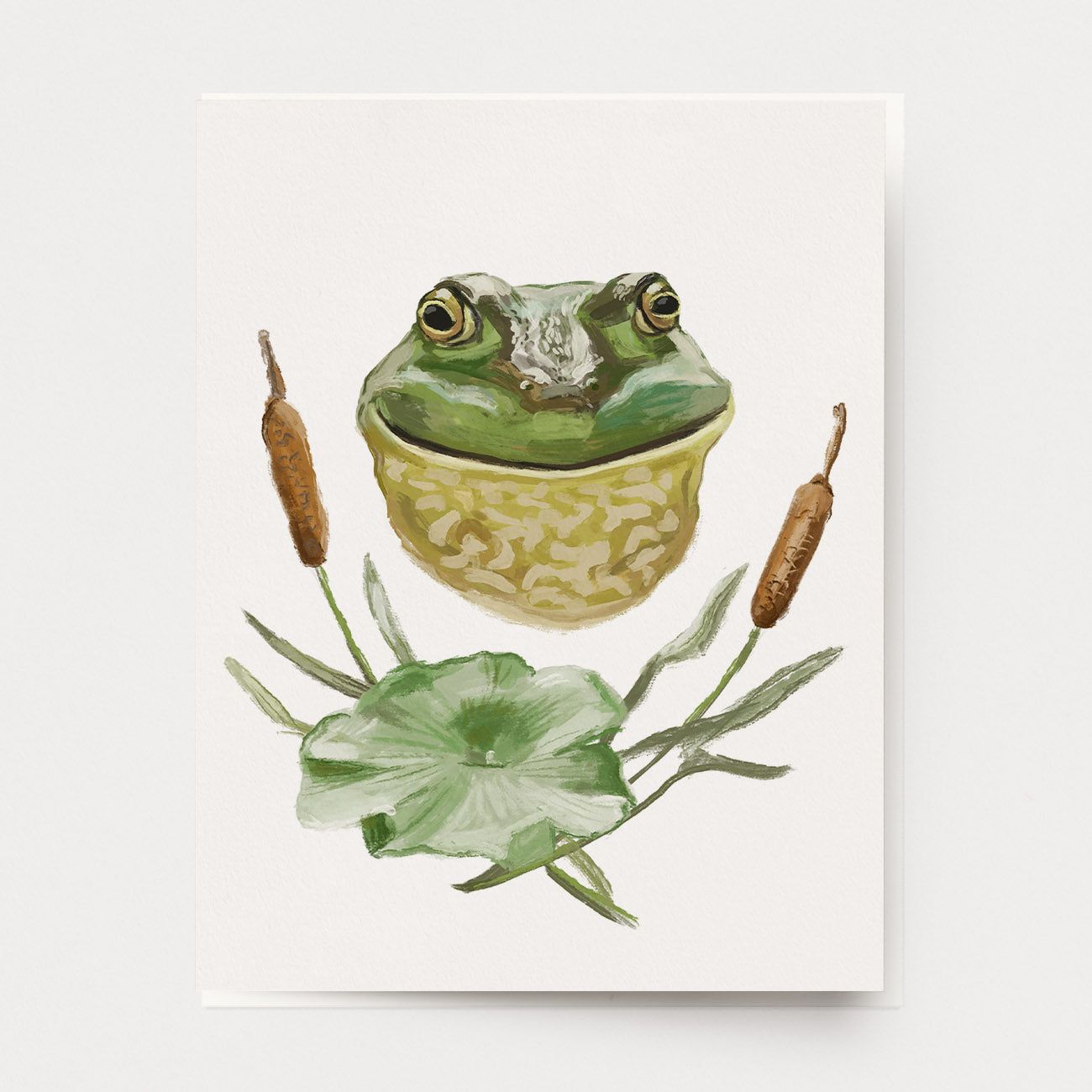 Frog Portrait Greeting Card