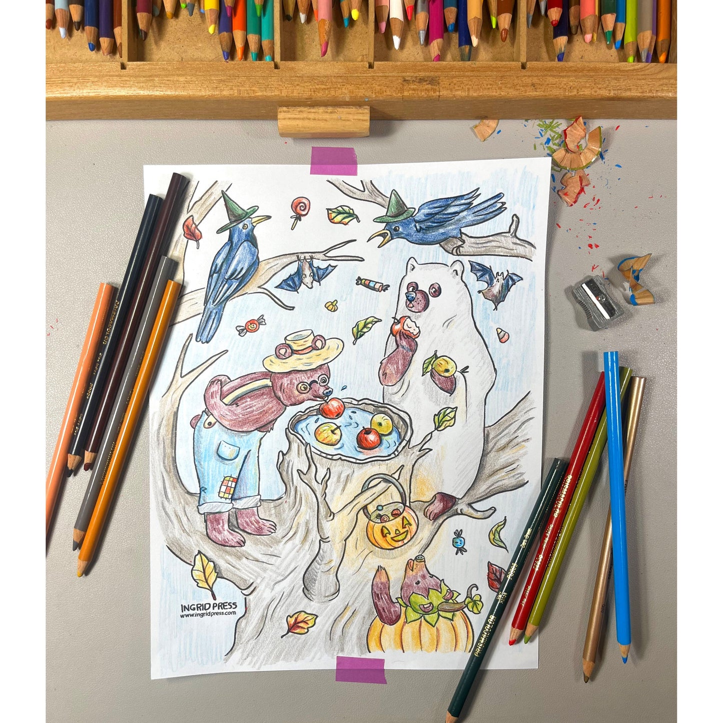 Halloween Tree coloring page