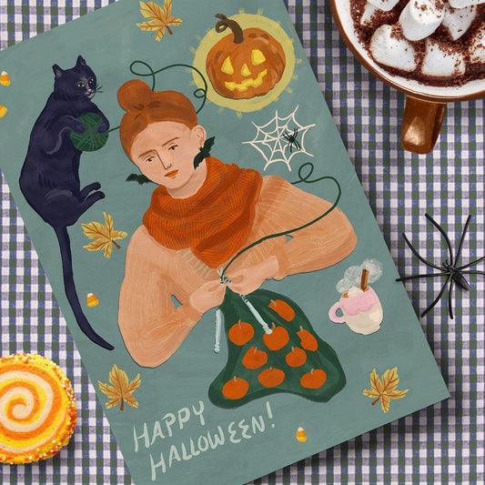 Halloween Girl Card HA-106