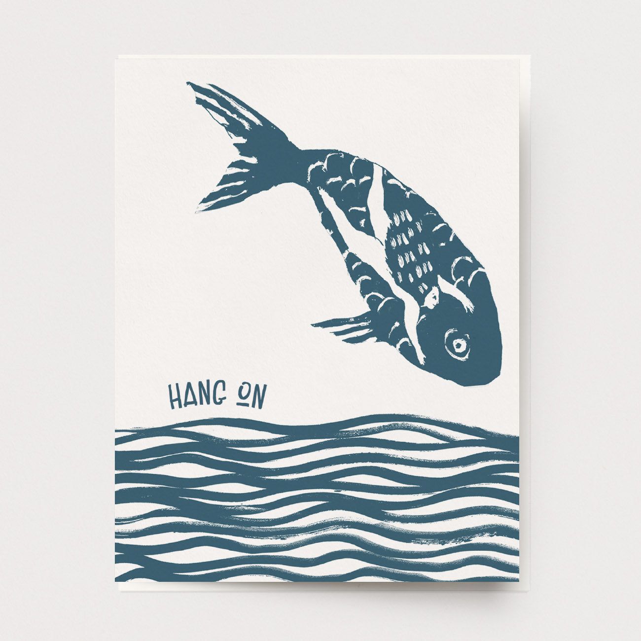 Hang on Fish Greeting Card