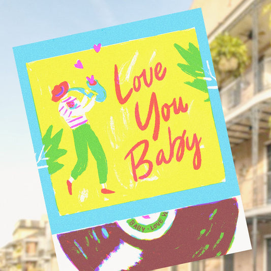 Love Vinyl Record Card L-114