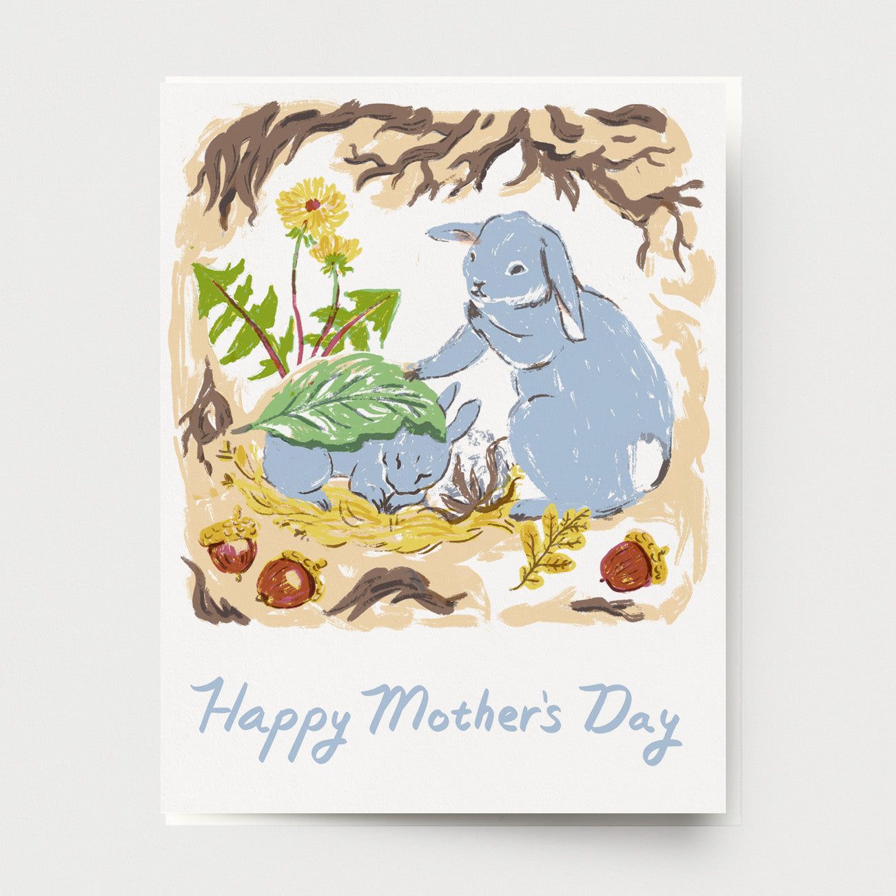 Mother's Day Rabbits Greeting Card
