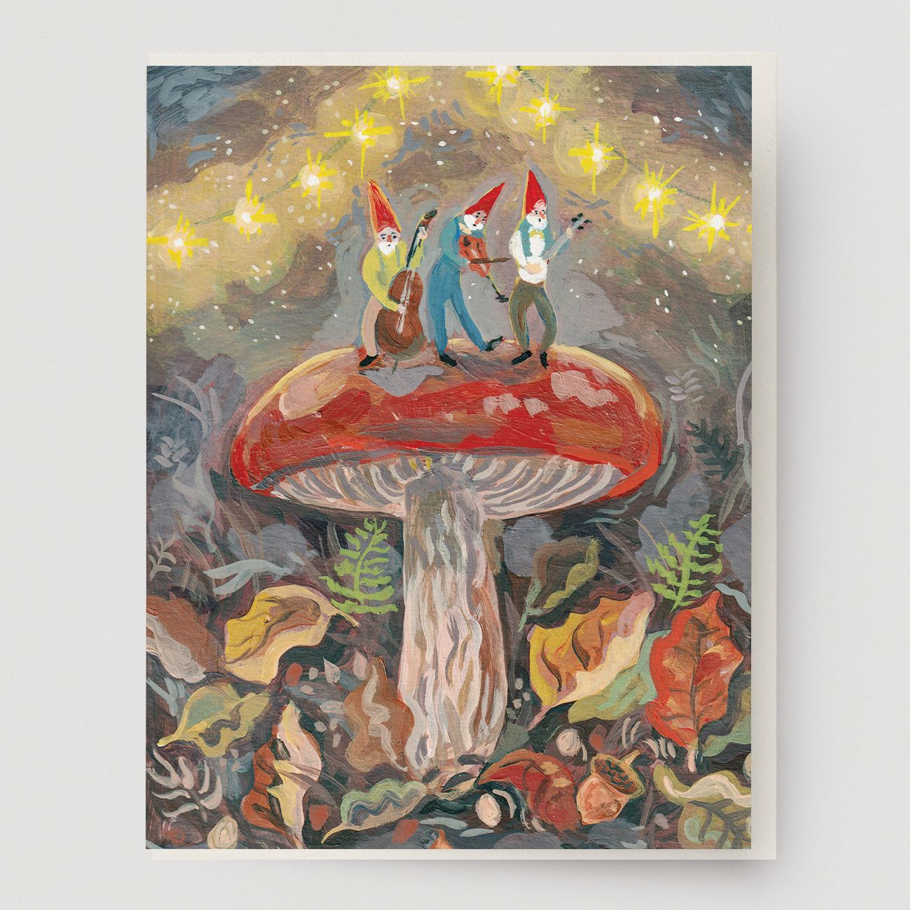 Mushroom Band Greeting Card
