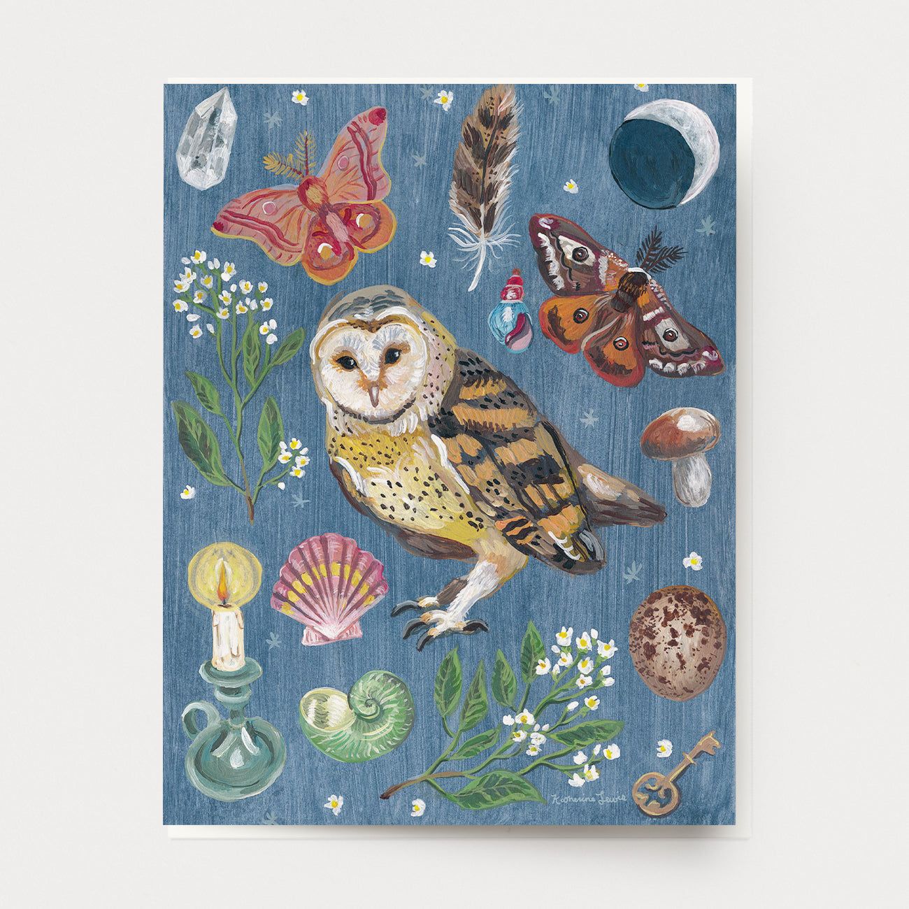 Owl Night Greeting Card