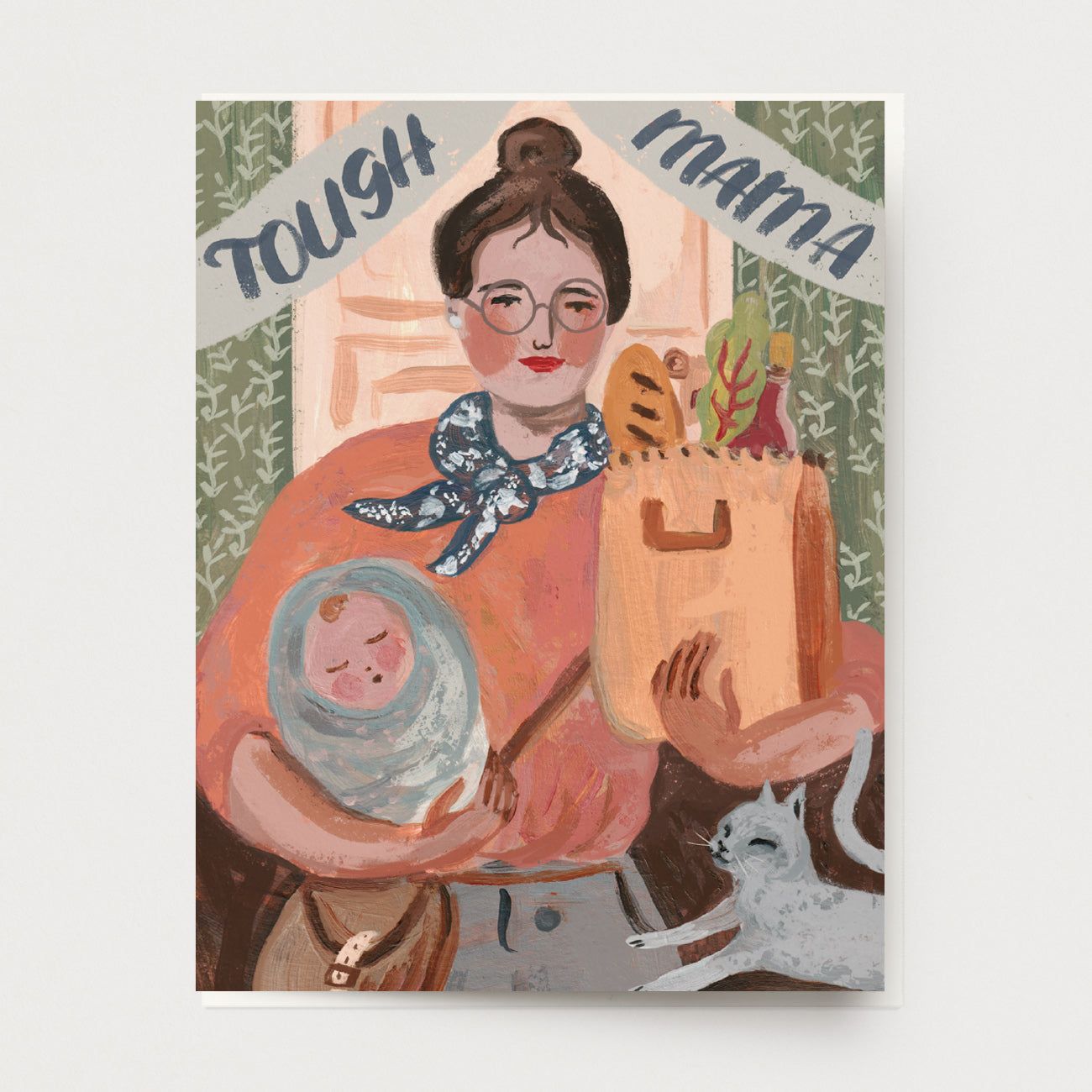 Tough Mama Greeting Card