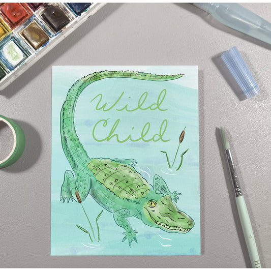 Wild Child Gator Card BD-117