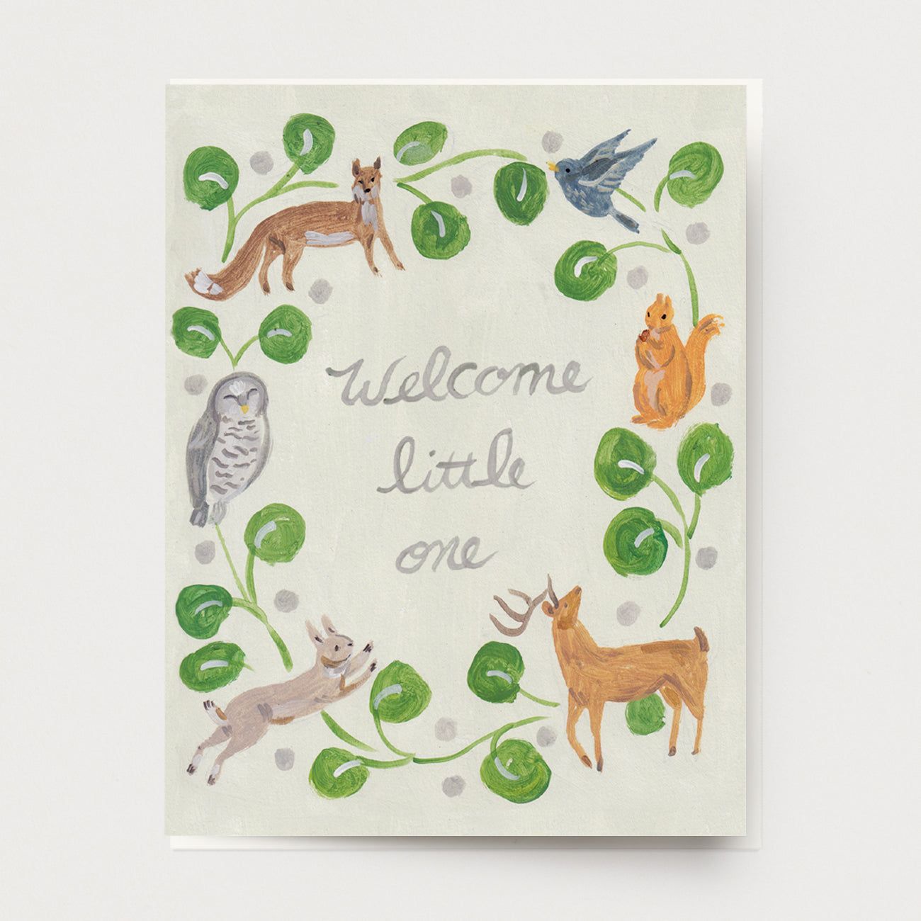 Woodland Wreath Baby Greeting Card