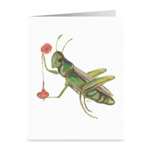 Spinning Grasshopper Card