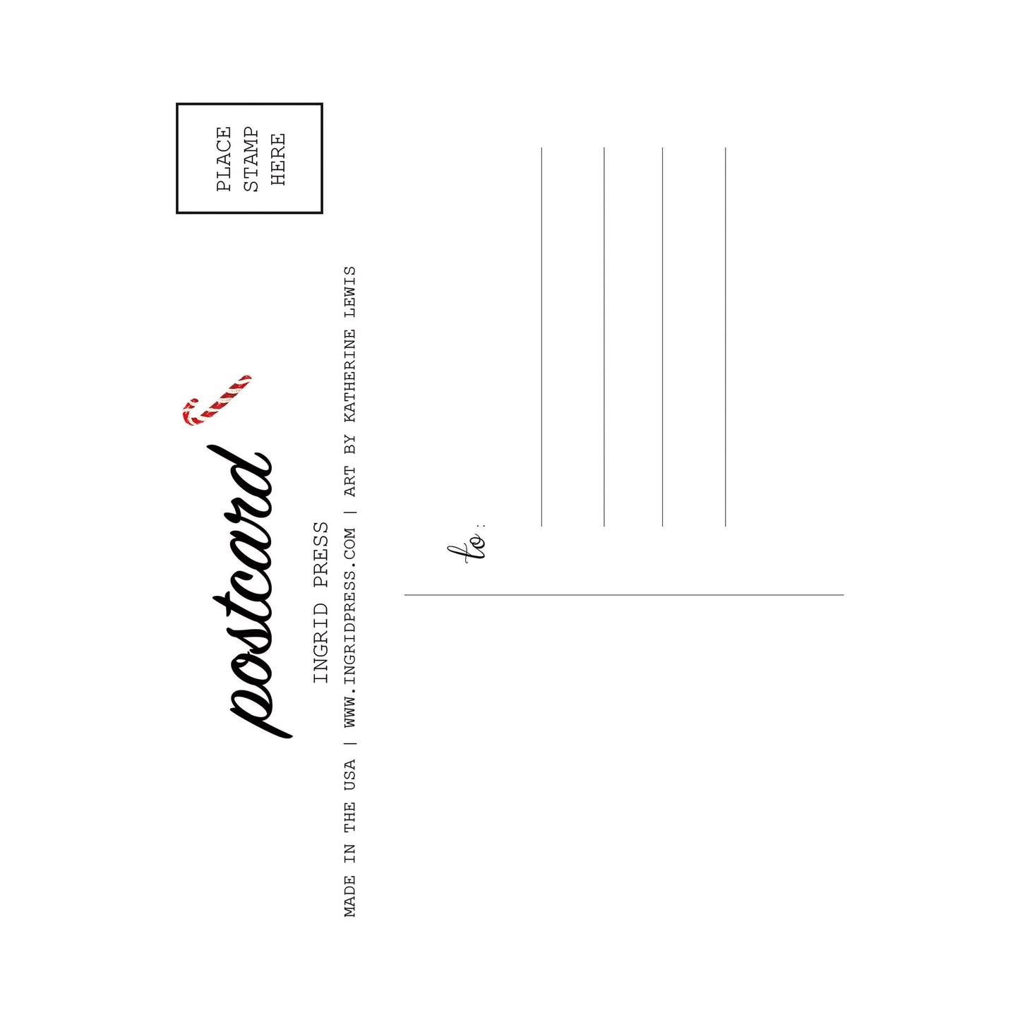 Holiday Raccoon 10 Postcards