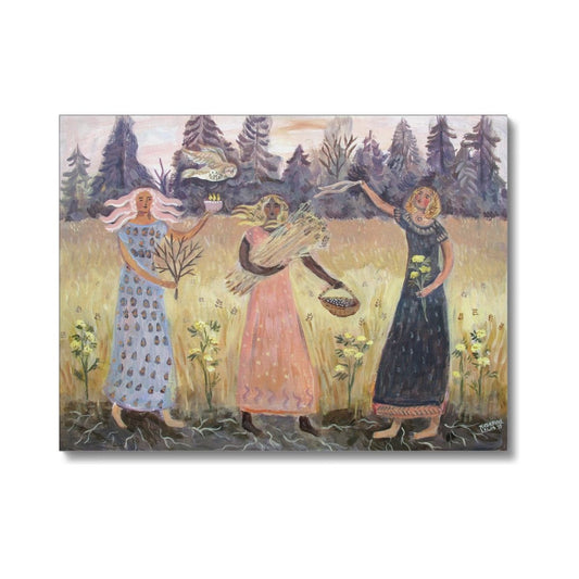 Owl Offering Canvas Print 107-CP