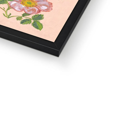 Cat Garden Framed Illustration Print