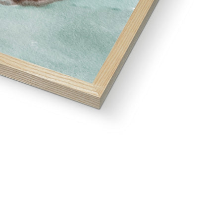 Devon Rex Cat Portrait Framed Print