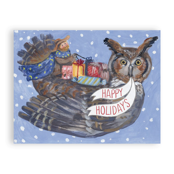 Gift Owl 10 Postcards H-102-P