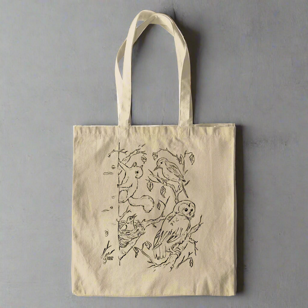 Oak Tree Cotton Tote Bag