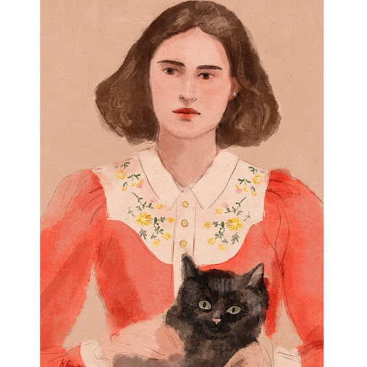 Estella and Whisper Antique Framed & Mounted Print