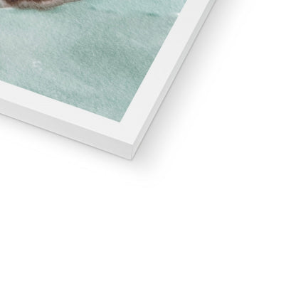 Devon Rex Cat Portrait Framed Print