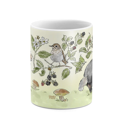 Berry Bramble 11oz White Ceramic Mug