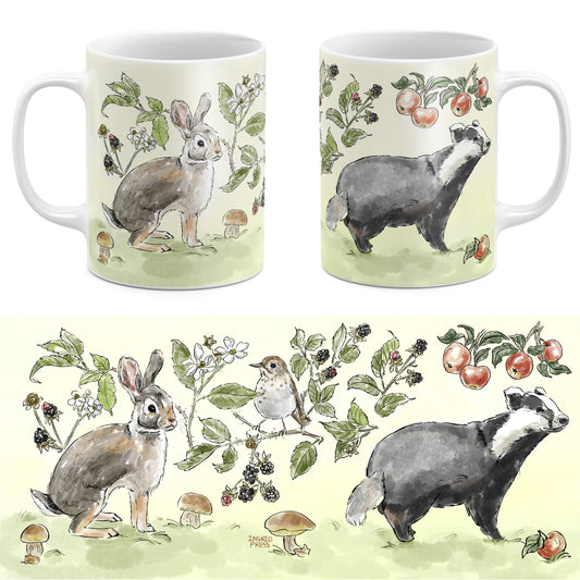 Berry Bramble 11oz White Ceramic Mug