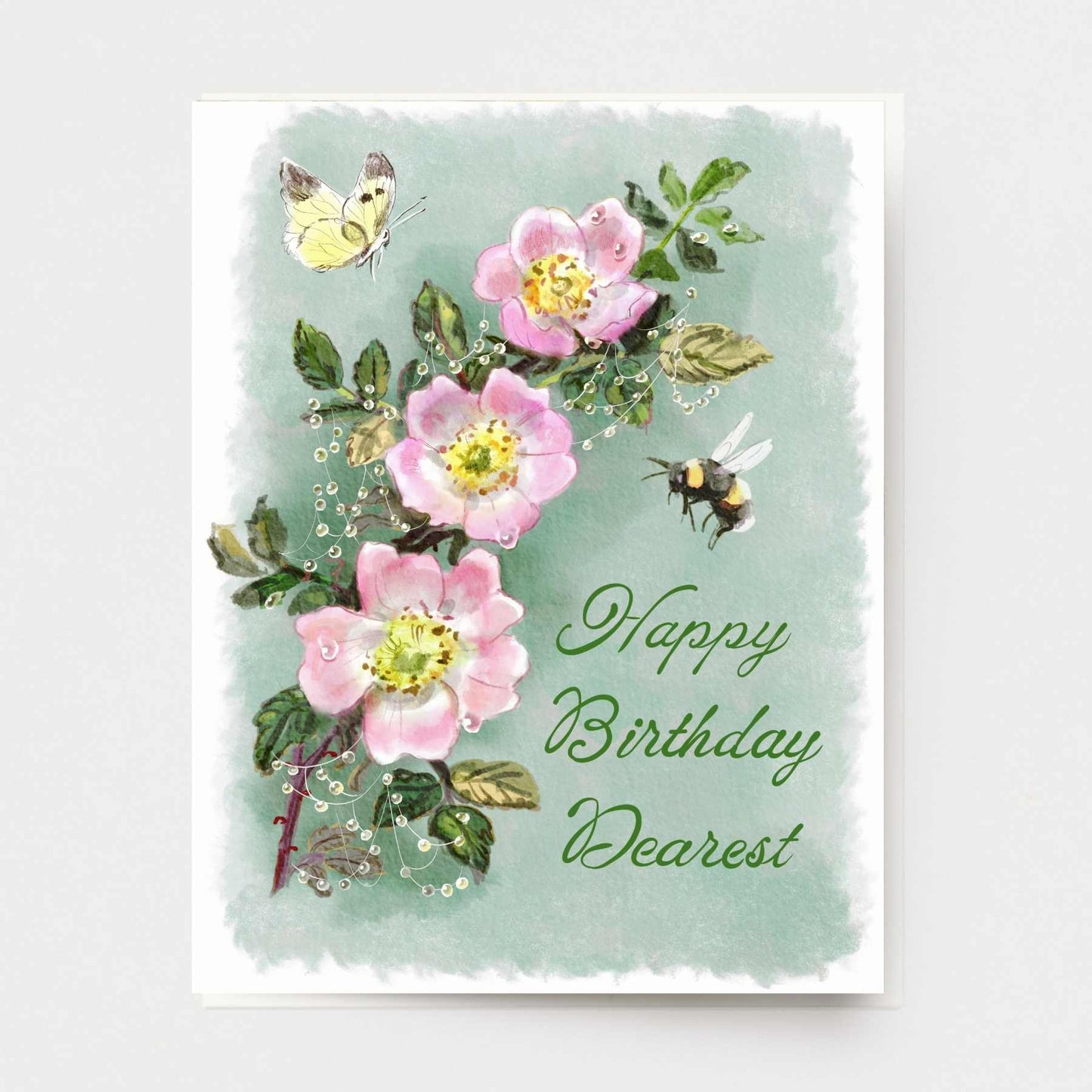 Birthday Rose Greeting Card