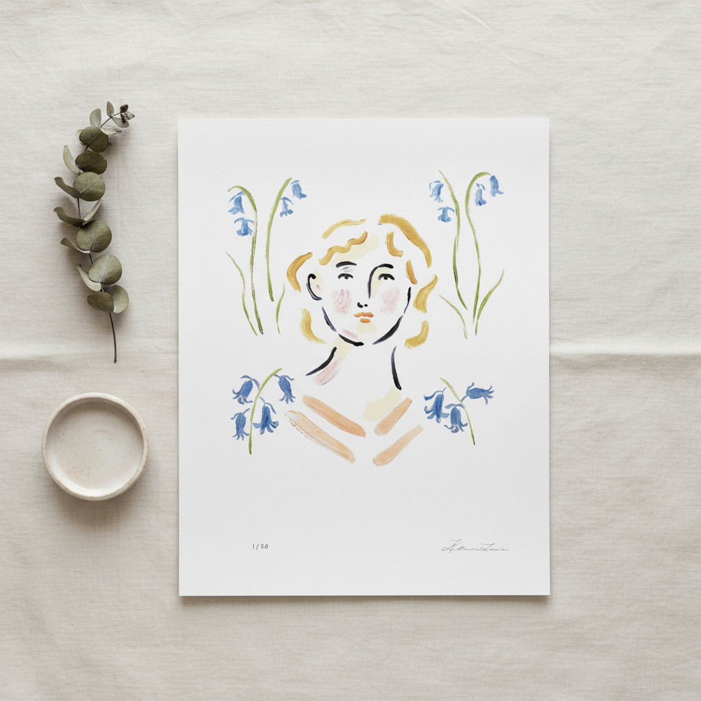 Bluebells – 9x12 Giclée Print, Limited Edition of 20