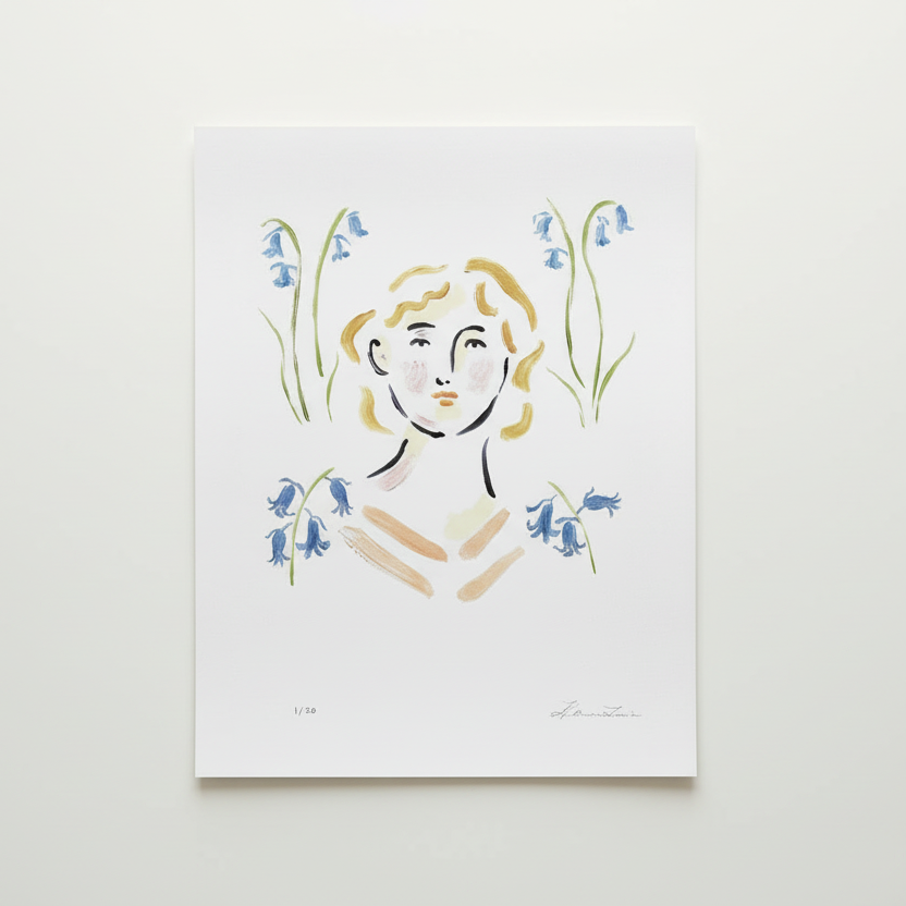 Bluebells – 9x12 Giclée Print, Limited Edition of 20