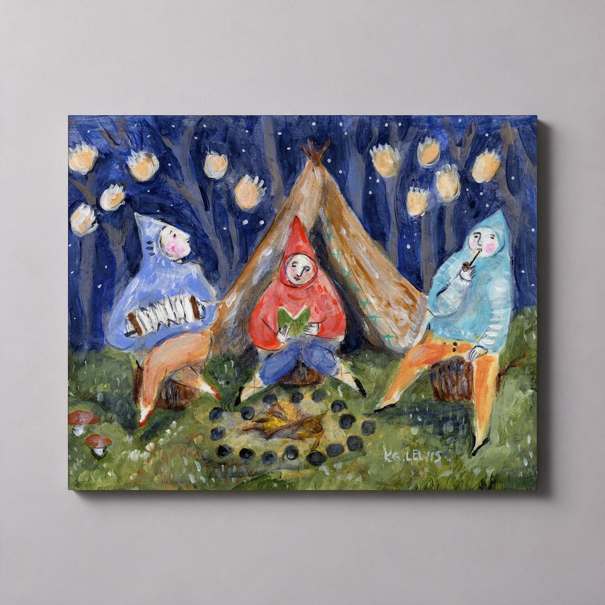 Campout Canvas Art Print