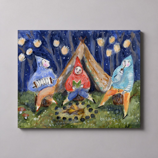 Campout Canvas Art Print