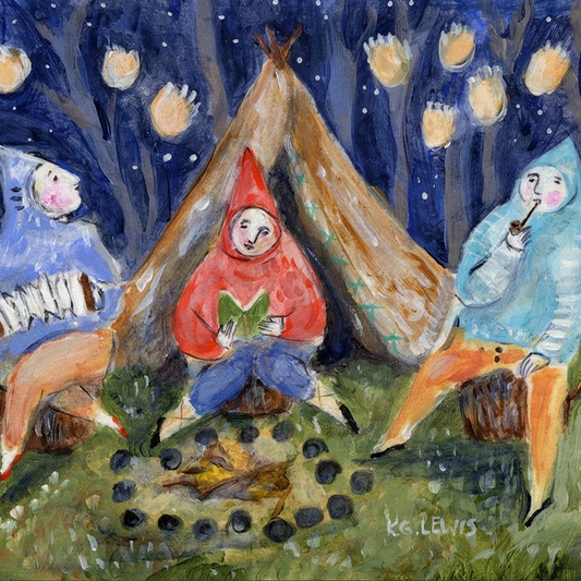 Campout Canvas Art Print