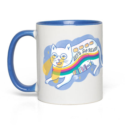 Cat Book Bus 11oz Ceramic Accent Mug