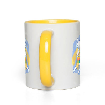 Cat Book Bus 11oz Ceramic Accent Mug