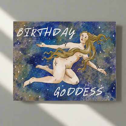 Birthday Goddess Greeting Card