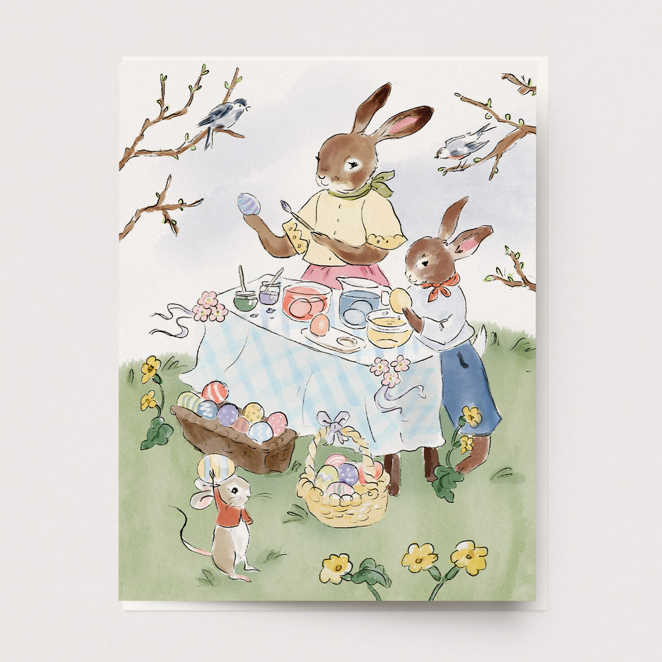 Egg Decorating Greeting Card