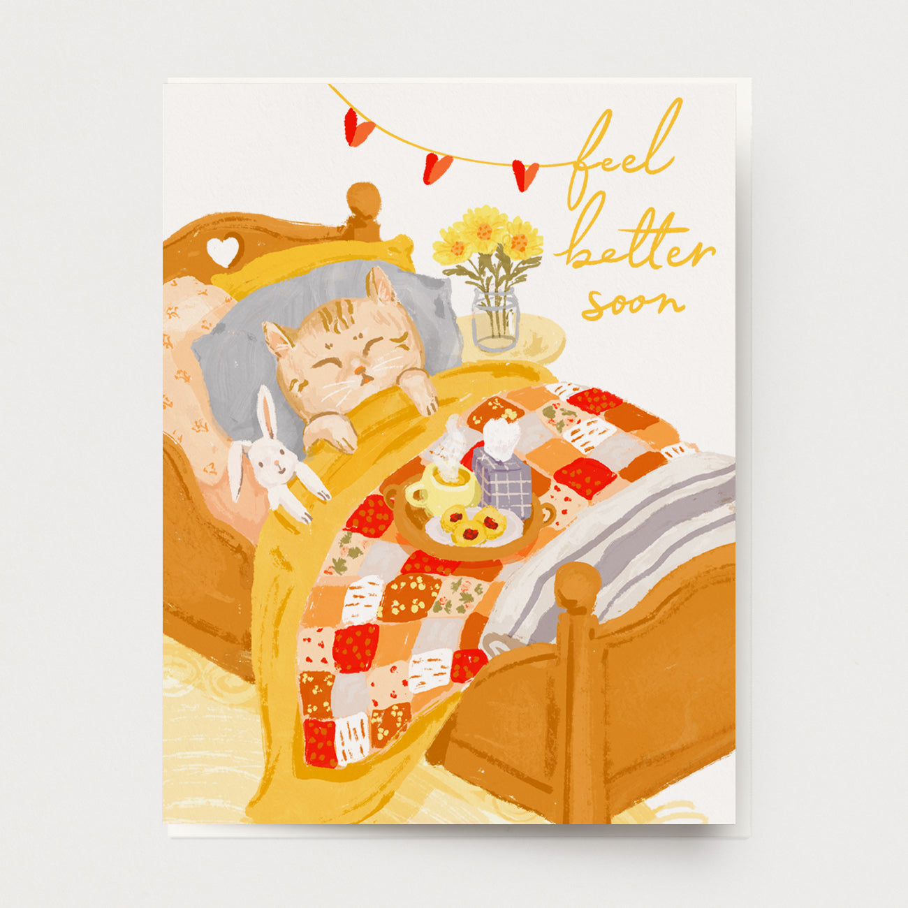 Feel Better Kitten Greeting Card
