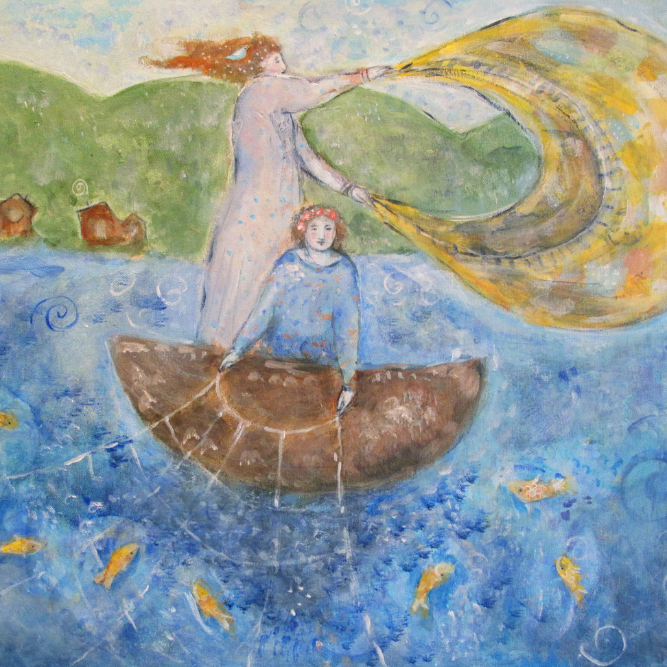 Fisherwomen Canvas Art Print