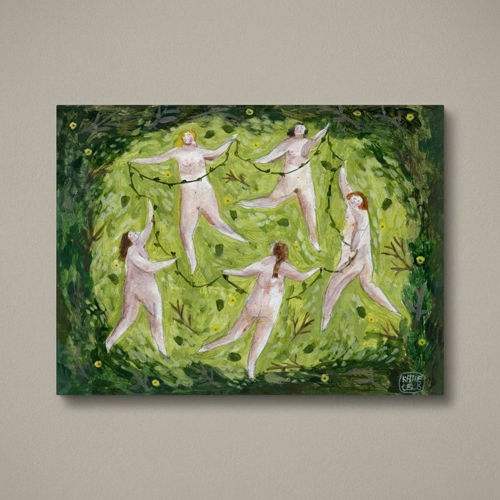 Flower Chain Canvas Art Print