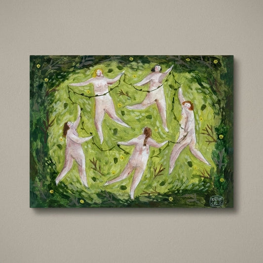 Flower Chain Canvas Art Print