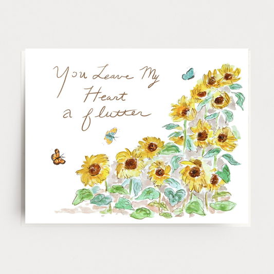 Flutter Heart Greeting Card
