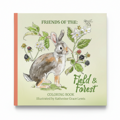 Friends of the Field and Forest Coloring Book Paperback