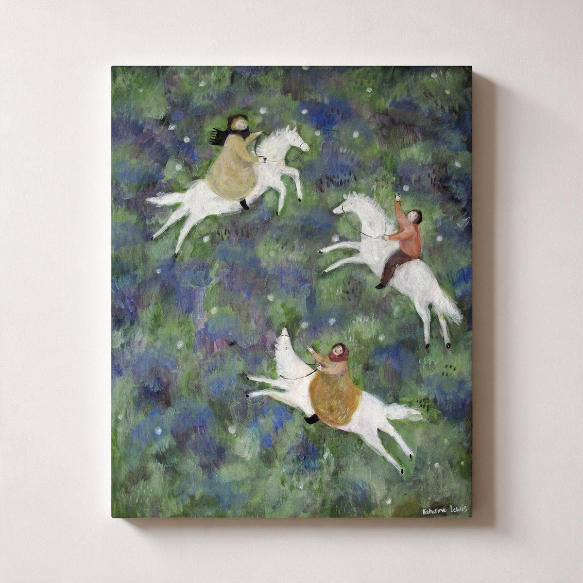 Gallop in Lavender Canvas Art Print
